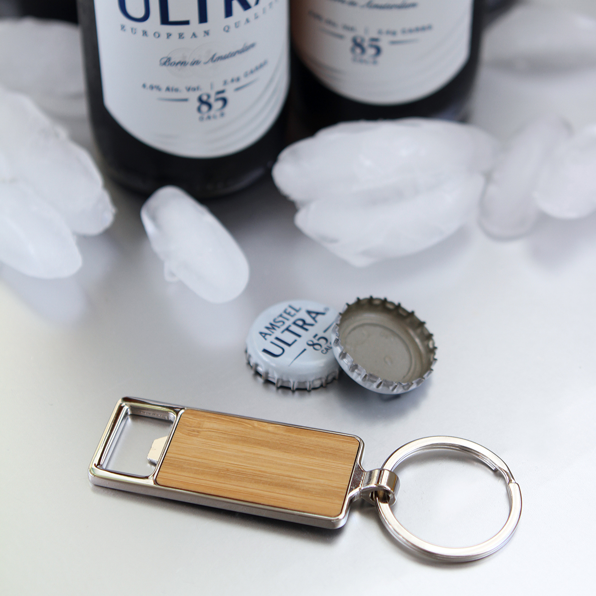 Llavero de bambú Fahan. - Vista 3