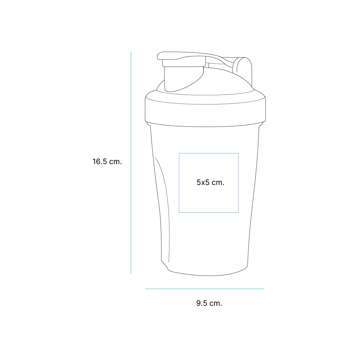 Botella mezcladora Broome. - Vista 6