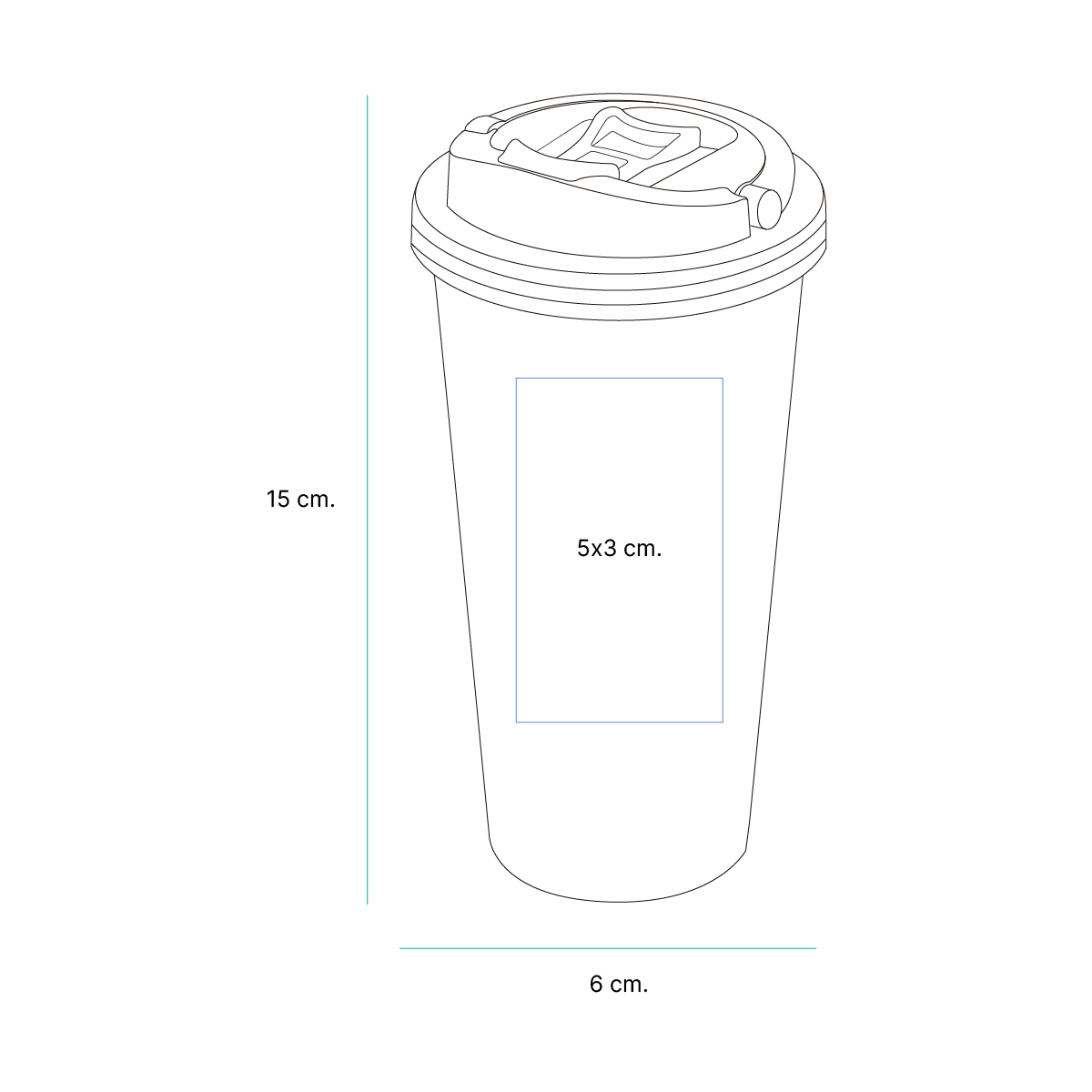 Vaso de aluminio. - Vista 4