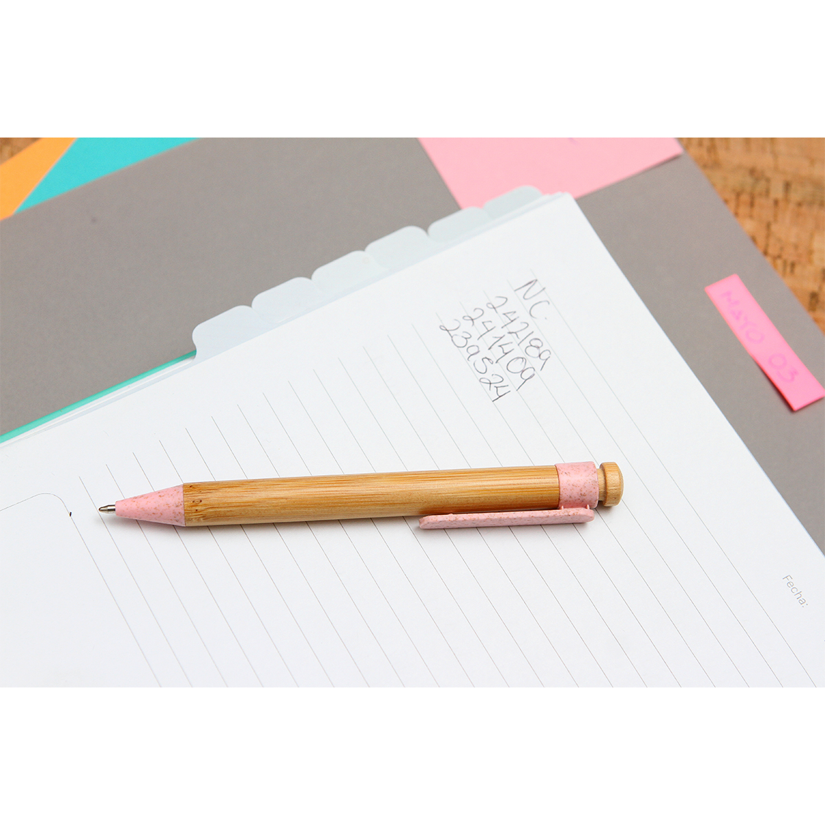 Bolígrafo de bambú Jena. - Vista 8