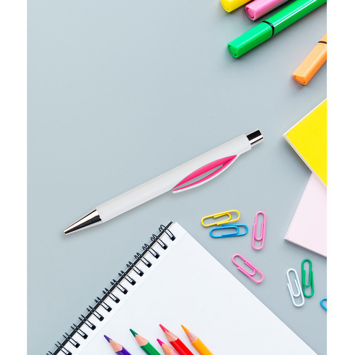 Bolígrafo de plástico Ginebra. - Vista 6