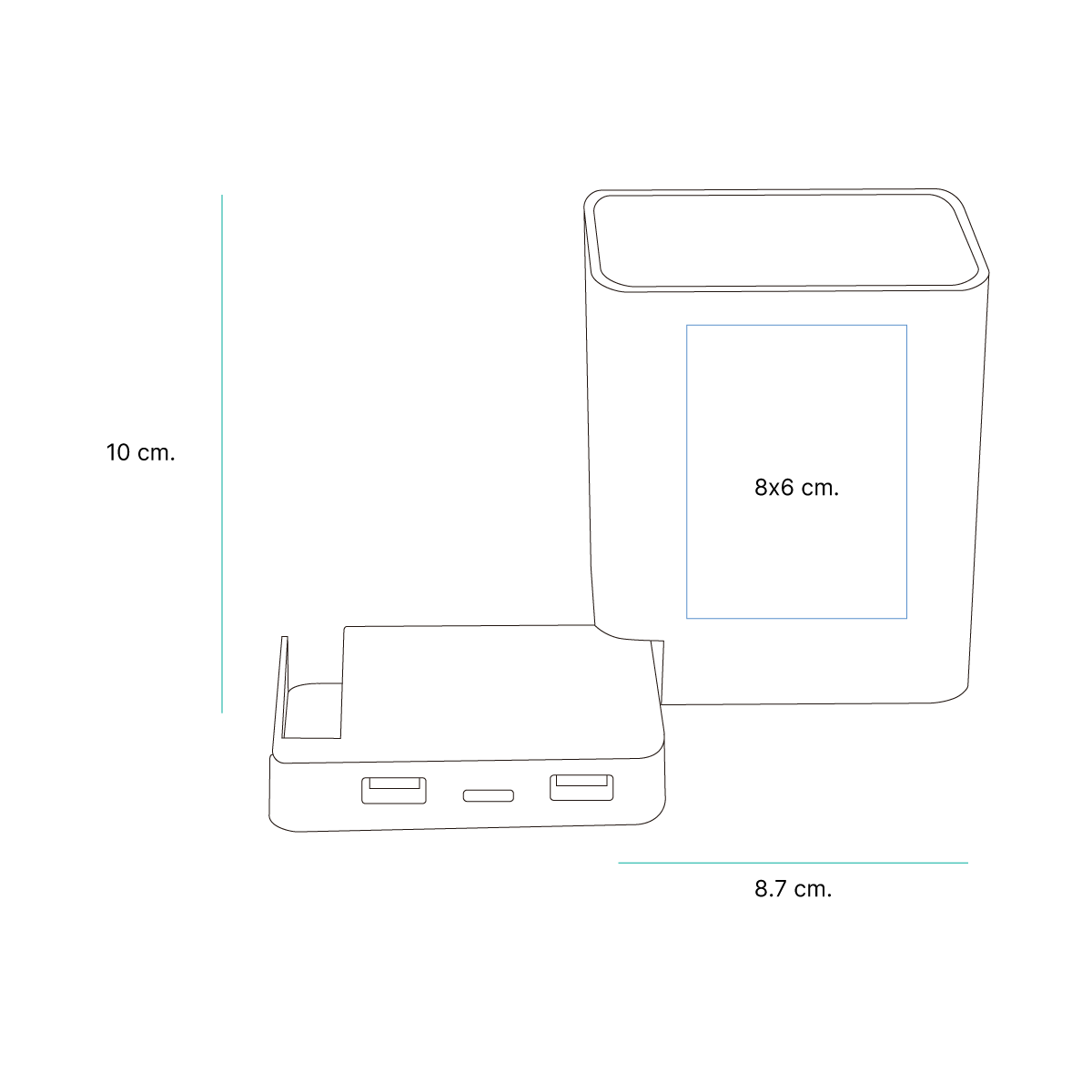 Porta lápices Rivne. - Vista 10