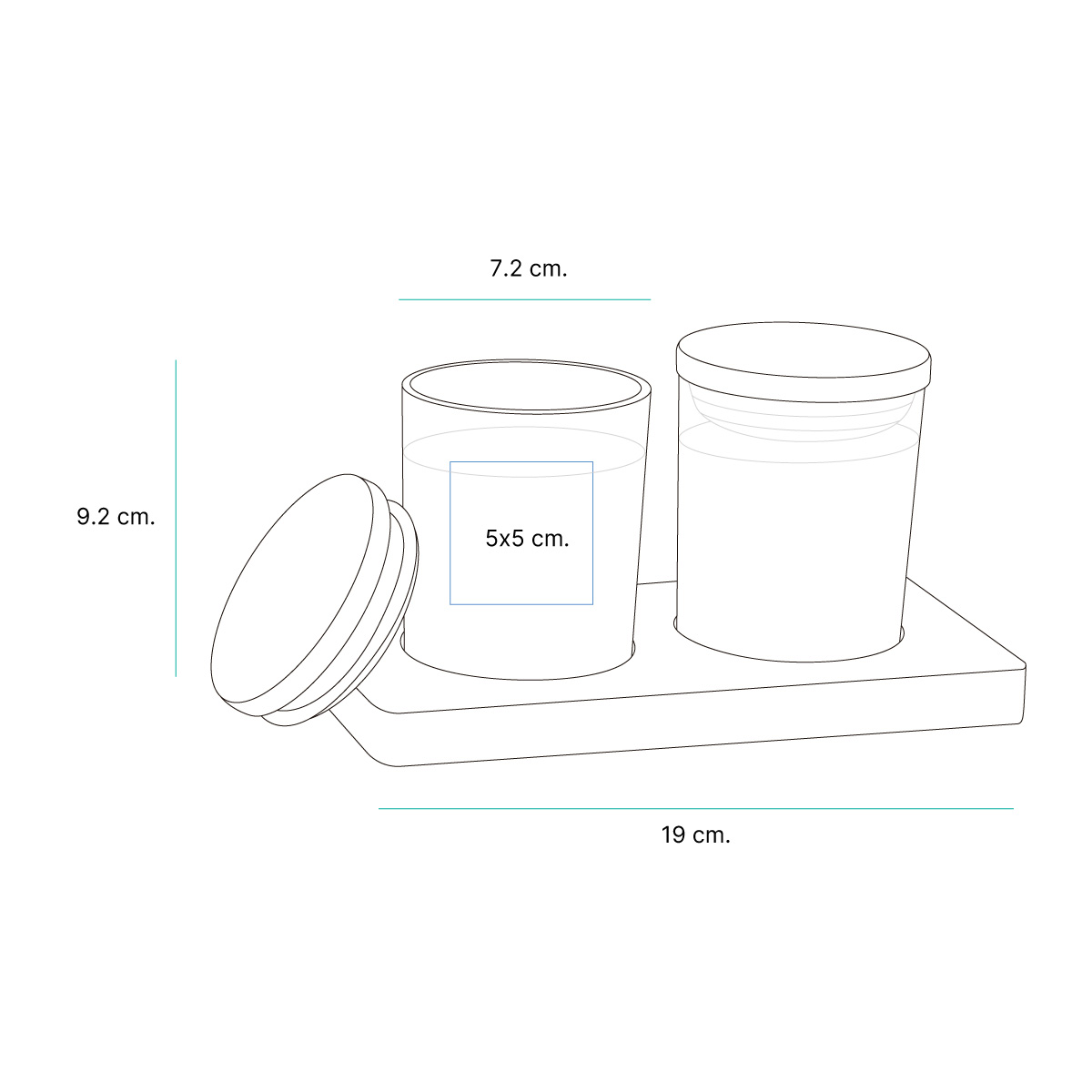 Set de velas Baschi. - Vista 4