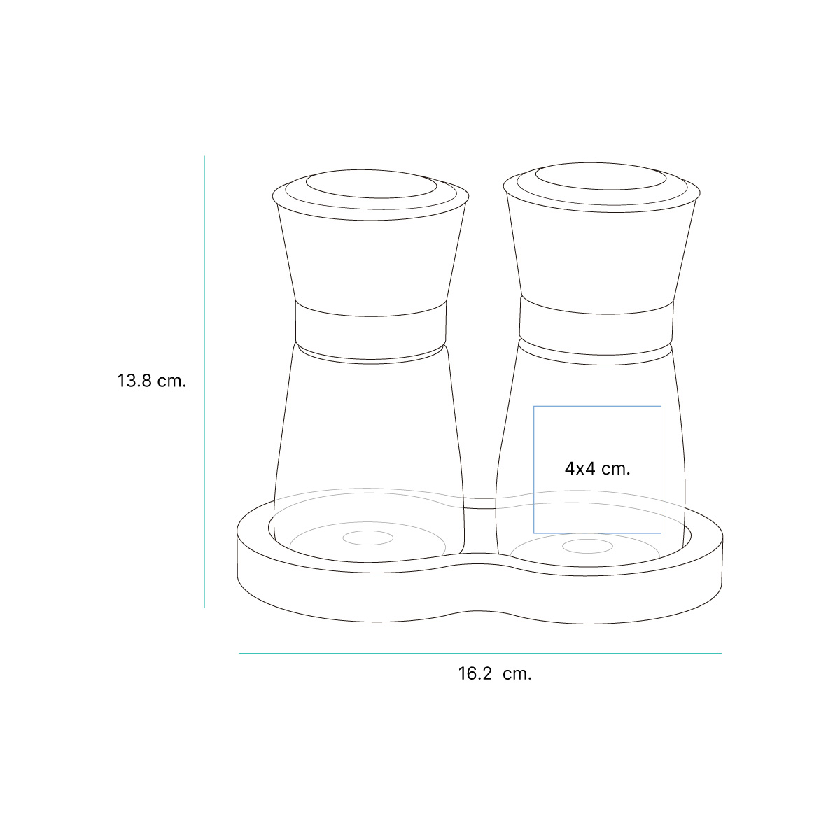 Set de molinos Noale. - Vista 4