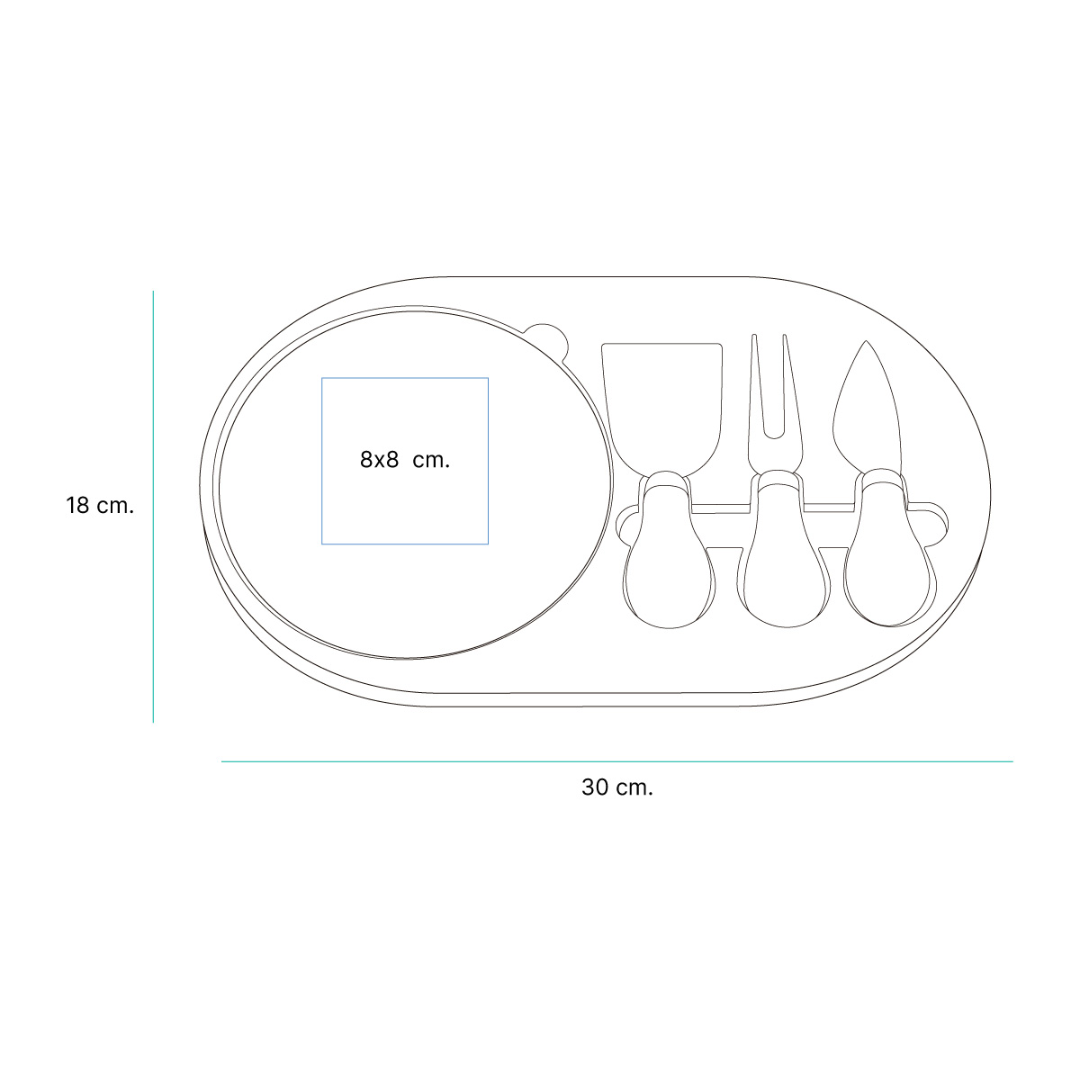 Set de quesos Dakar. - Vista 4
