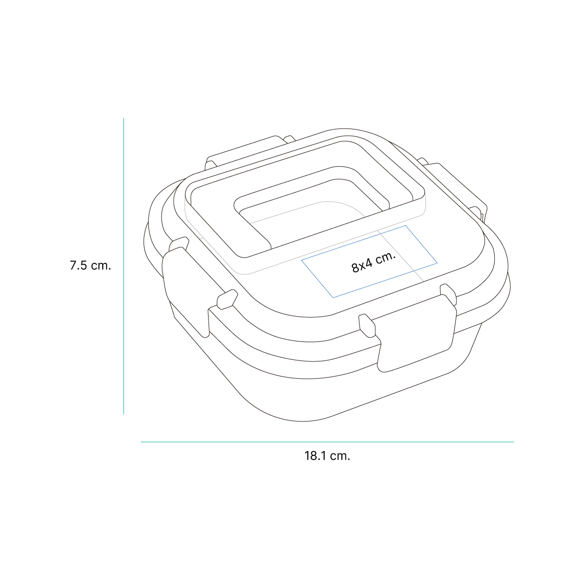 Contenedor Pajala. - Artículos Promocionales MAS RECIO