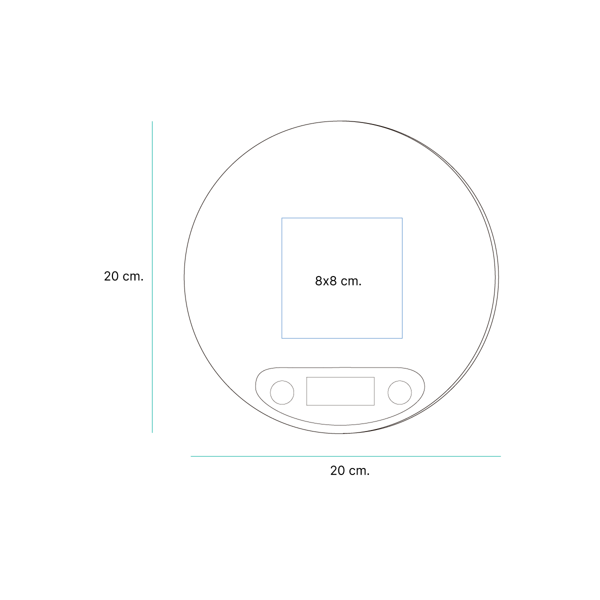 Báscula Viborg. - Artículos Promocionales MAS RECIO