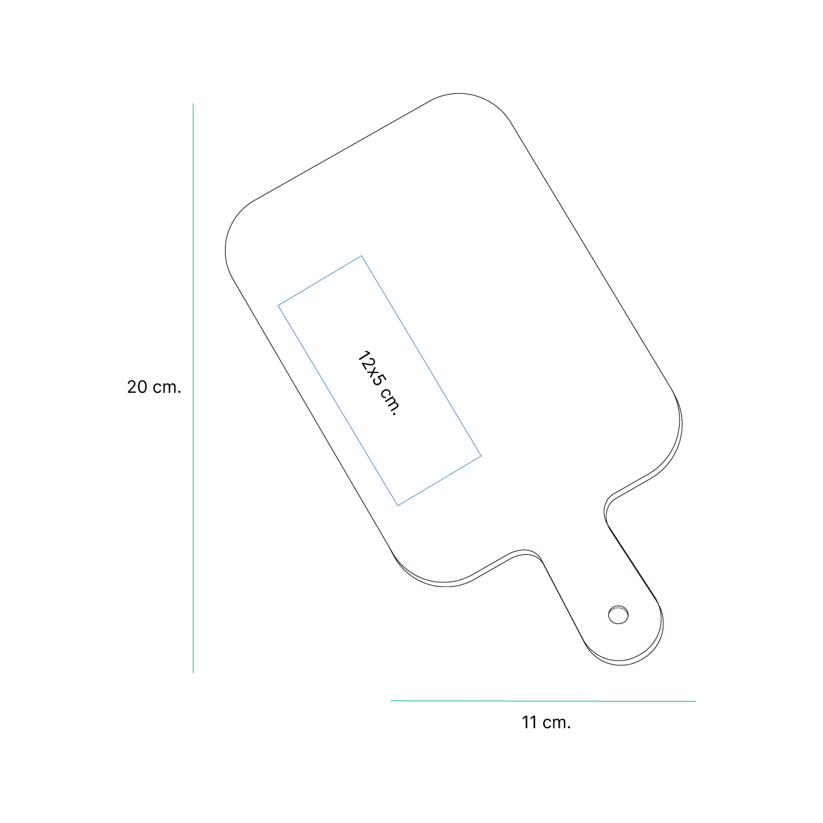 Mini tabla Salzach. - Artículos Promocionales MAS RECIO