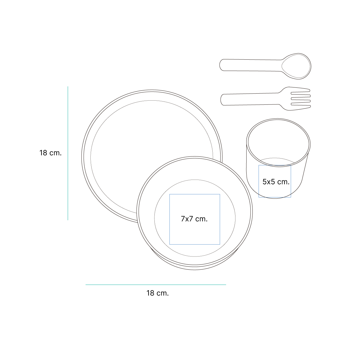 Set de 5 piezas Nangis. - Artículos Promocionales MAS RECIO