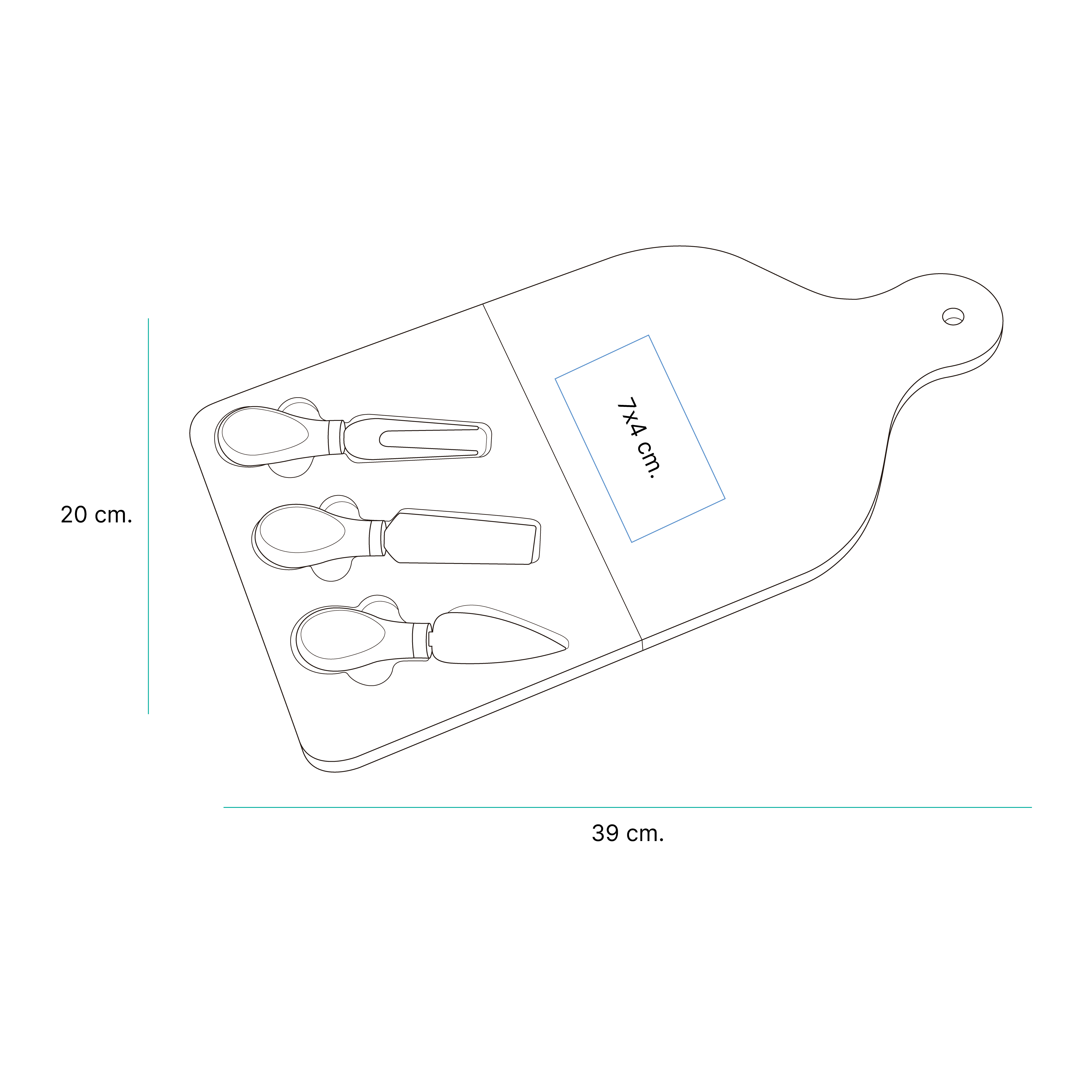 Tabla de quesos Cézy. - Artículos Promocionales MAS RECIO