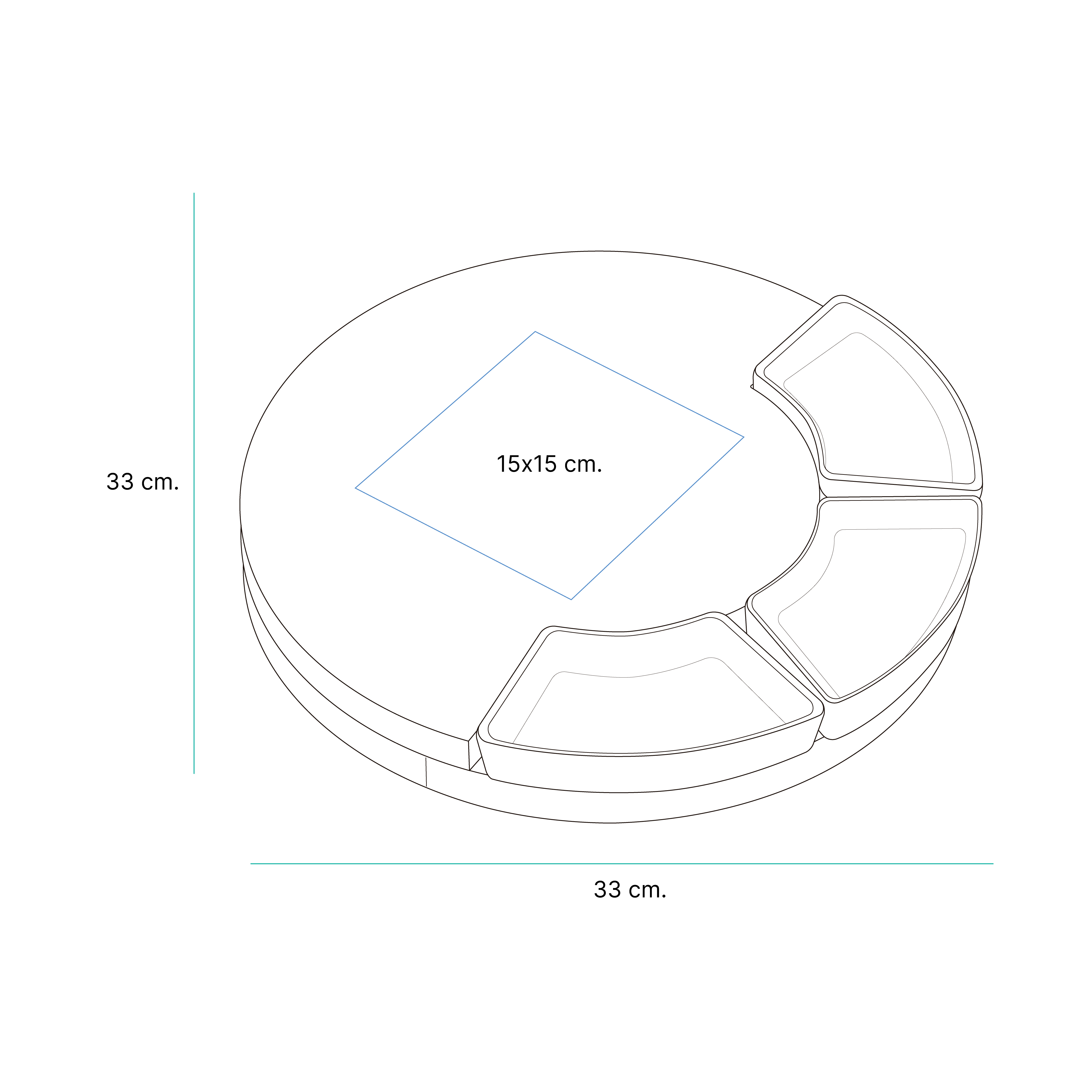 Tabla de quesos Veron. - Artículos Promocionales MAS RECIO
