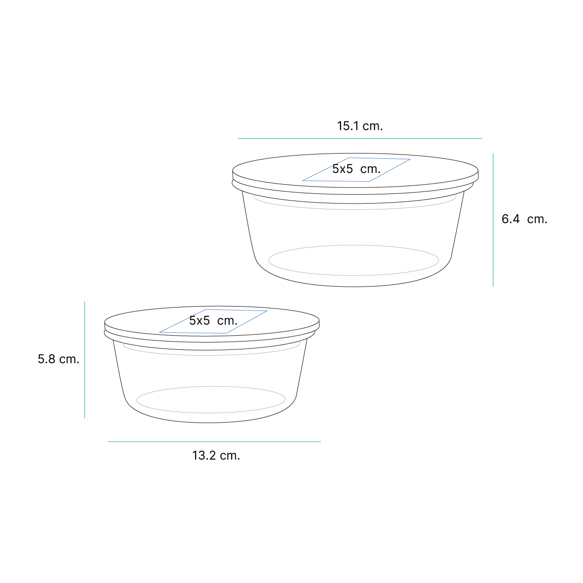 Juego de recipientes Lusarat - Artículos Promocionales MAS RECIO