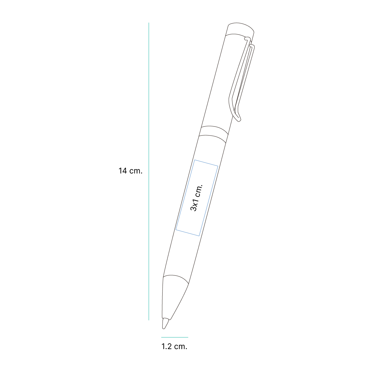 Bolígrafo twist tipo barrel Rawa. - Vista 6