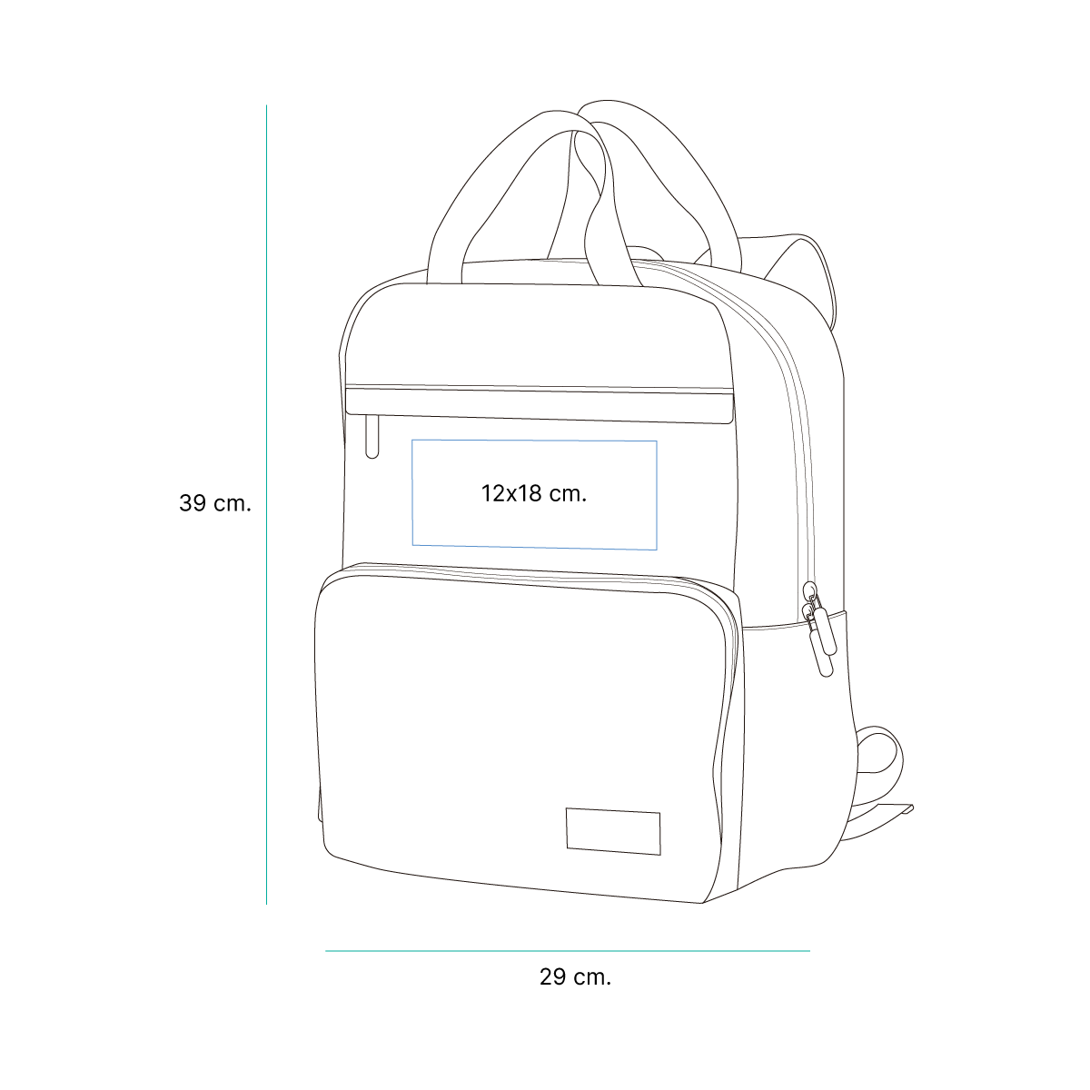 Mochila plegable Engomi. - Vista 8