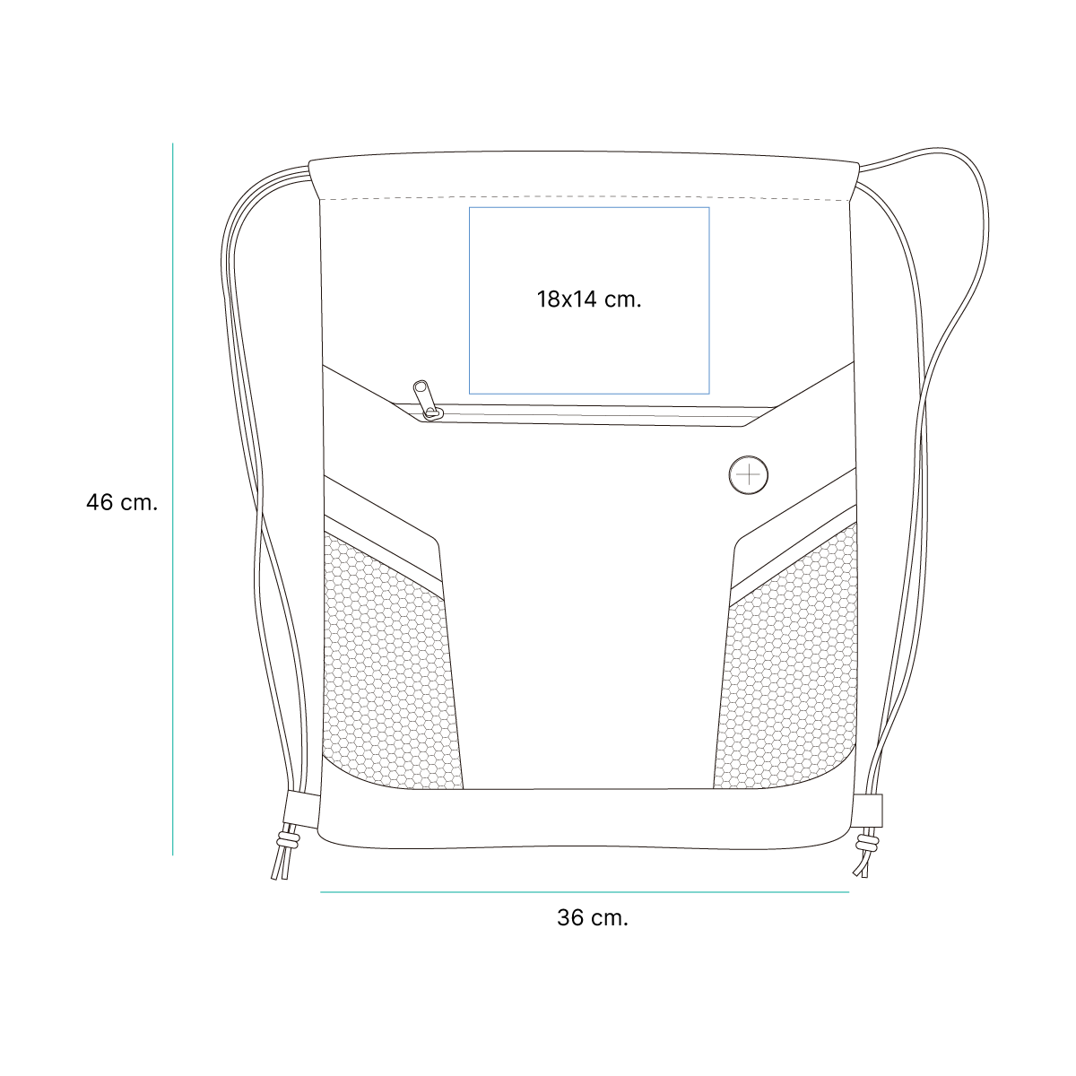 Morral tipo saco Masak. - Vista 5