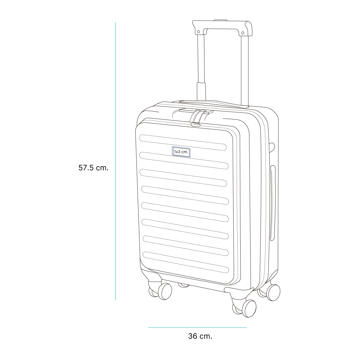 Maleta trolley rígida Latoon. - Vista 6