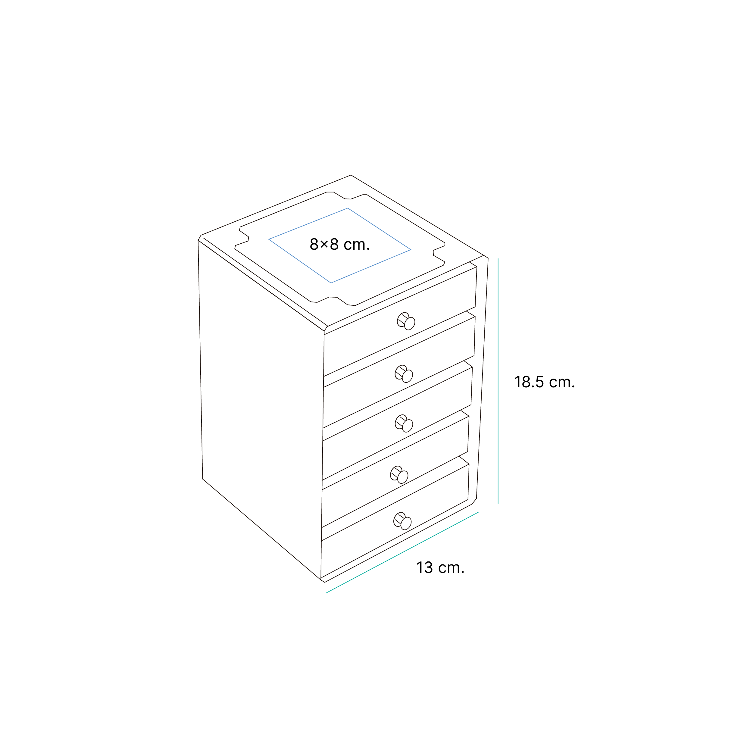 Caja organizadora Keda. - Vista 7