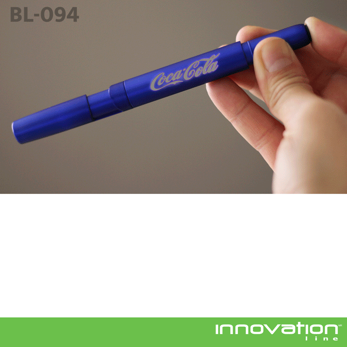 Bolígrafo multifunciones de plástico con luz Meybod. - Vista 2