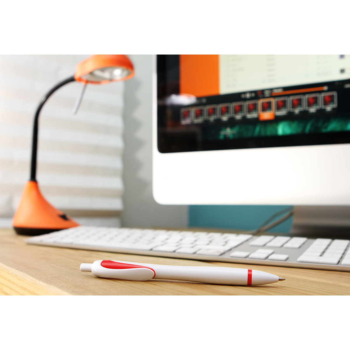 Bolígrafo de plástico Varzi. - Vista 3