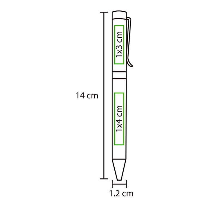 Bolígrafo twist tipo barrel Rawa. - Vista 4