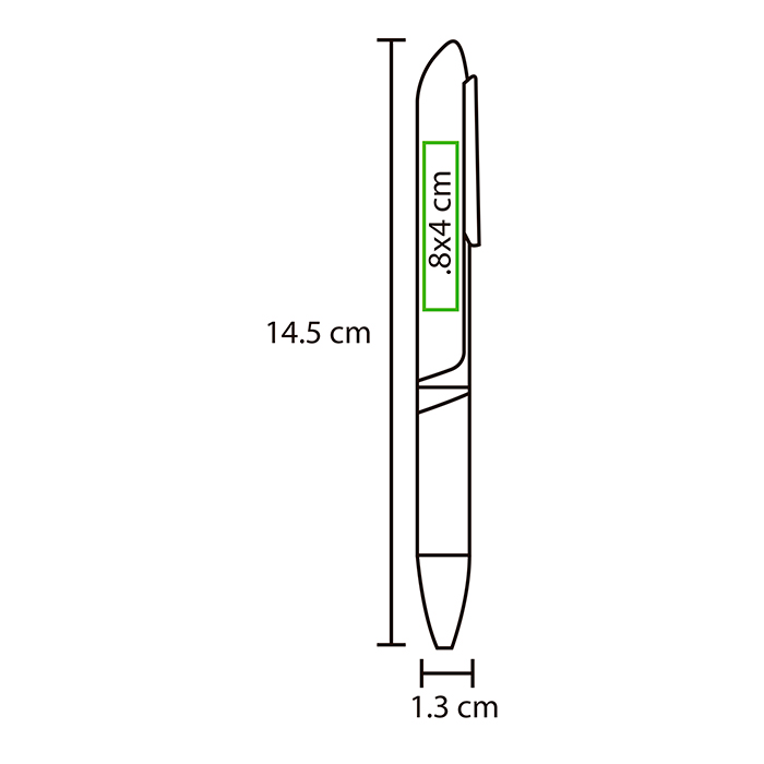 Bolígrafo de plástico Kord. - Vista 4
