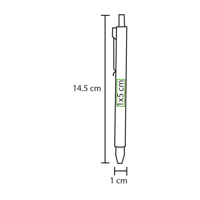 Bolígrafo de aluminio Konya. - Vista 2