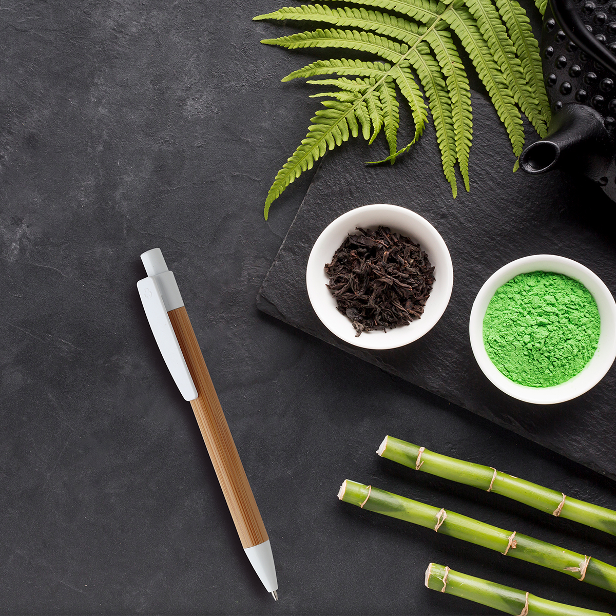 Bolígrafo de bambú Malaga. - Vista 4