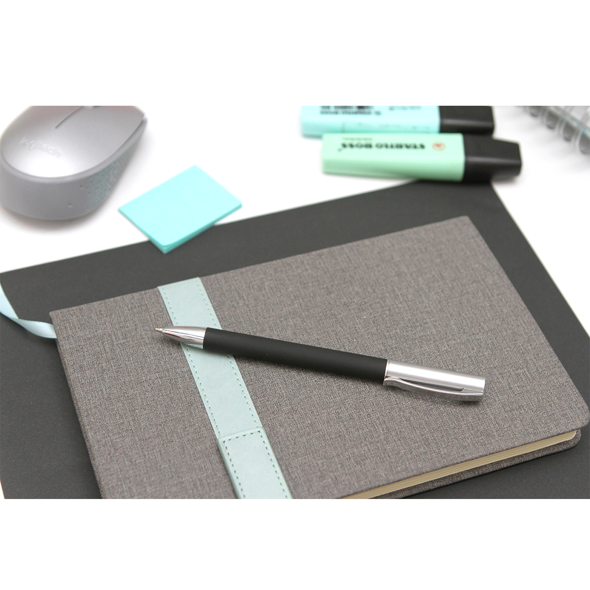 Bolígrafo en terminado rubber Castilla. - Vista 3