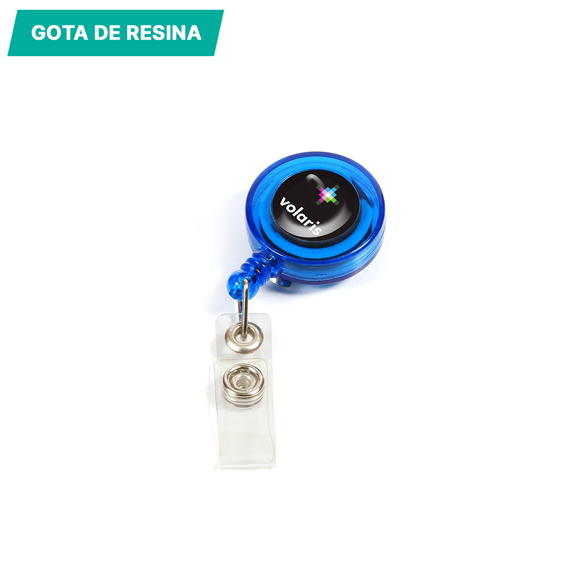 Porta gafete translúcido. - Vista 2