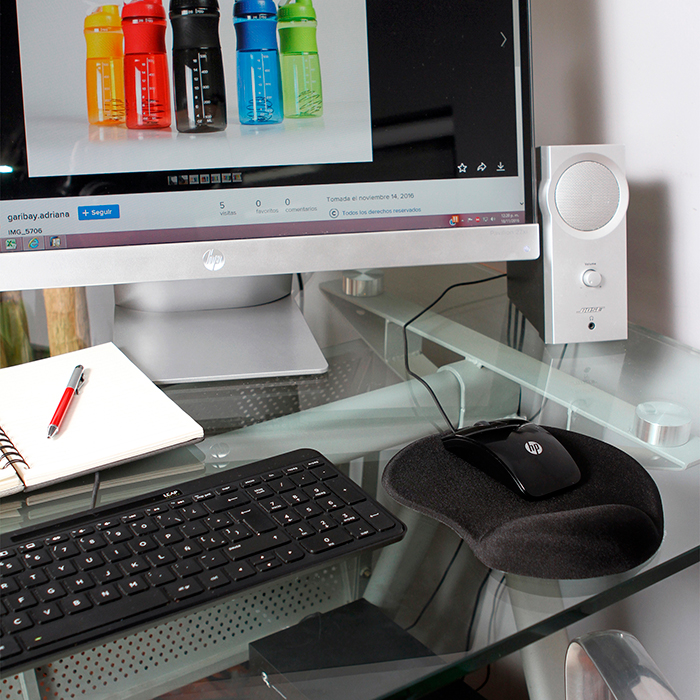 Mouse pad con soporte de silicón. - Vista 4