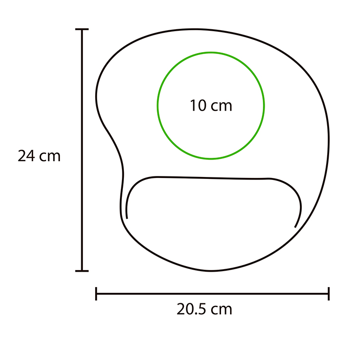 Mouse pad con soporte de silicón. - Vista 5