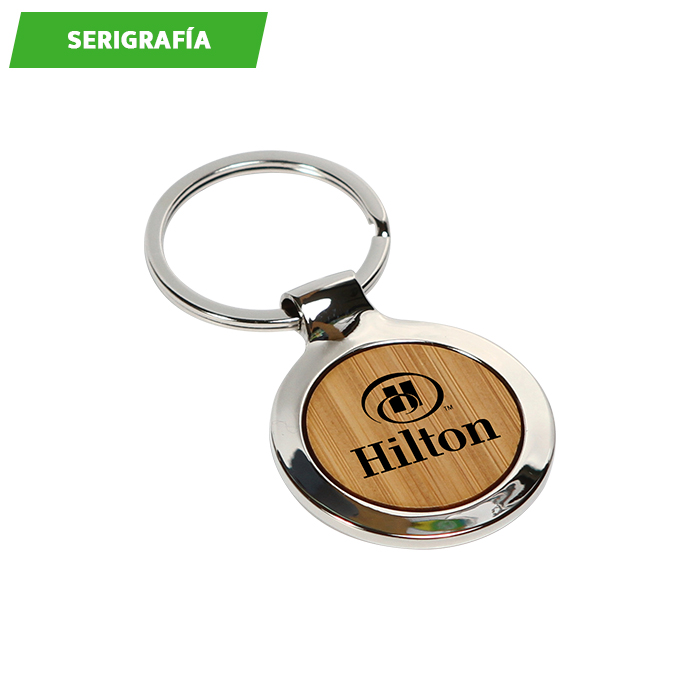 Llavero de bambú Ennis. - Vista 2