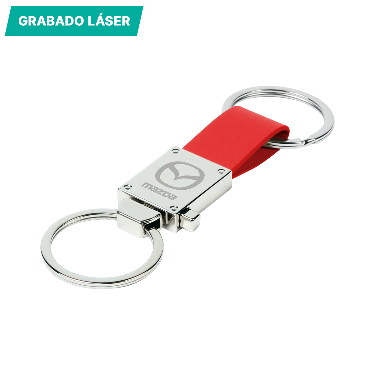 Llavero en aleación de zinc Detroit. - Vista 2