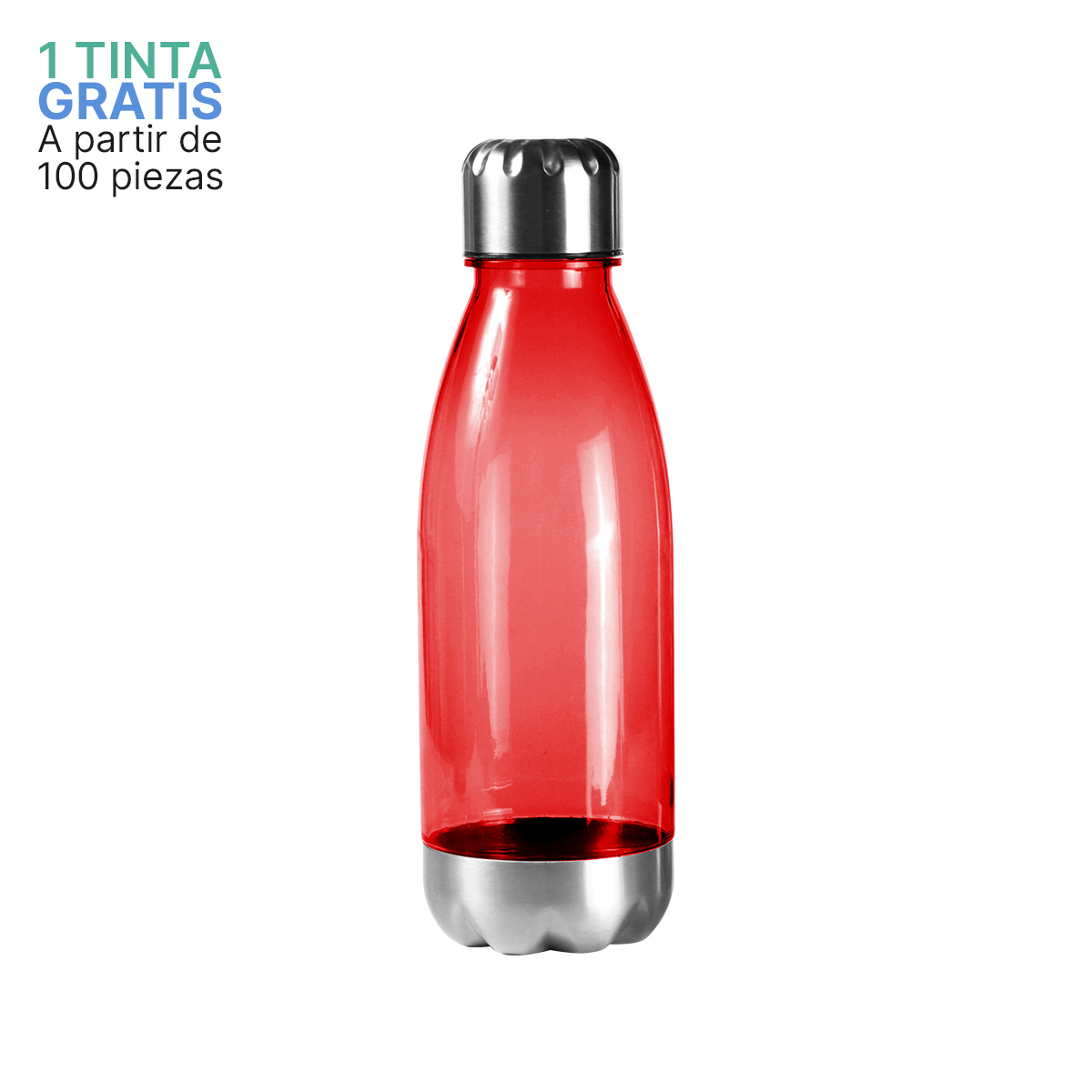 Botella de plástico AS. - Artículos Promocionales MAS RECIO