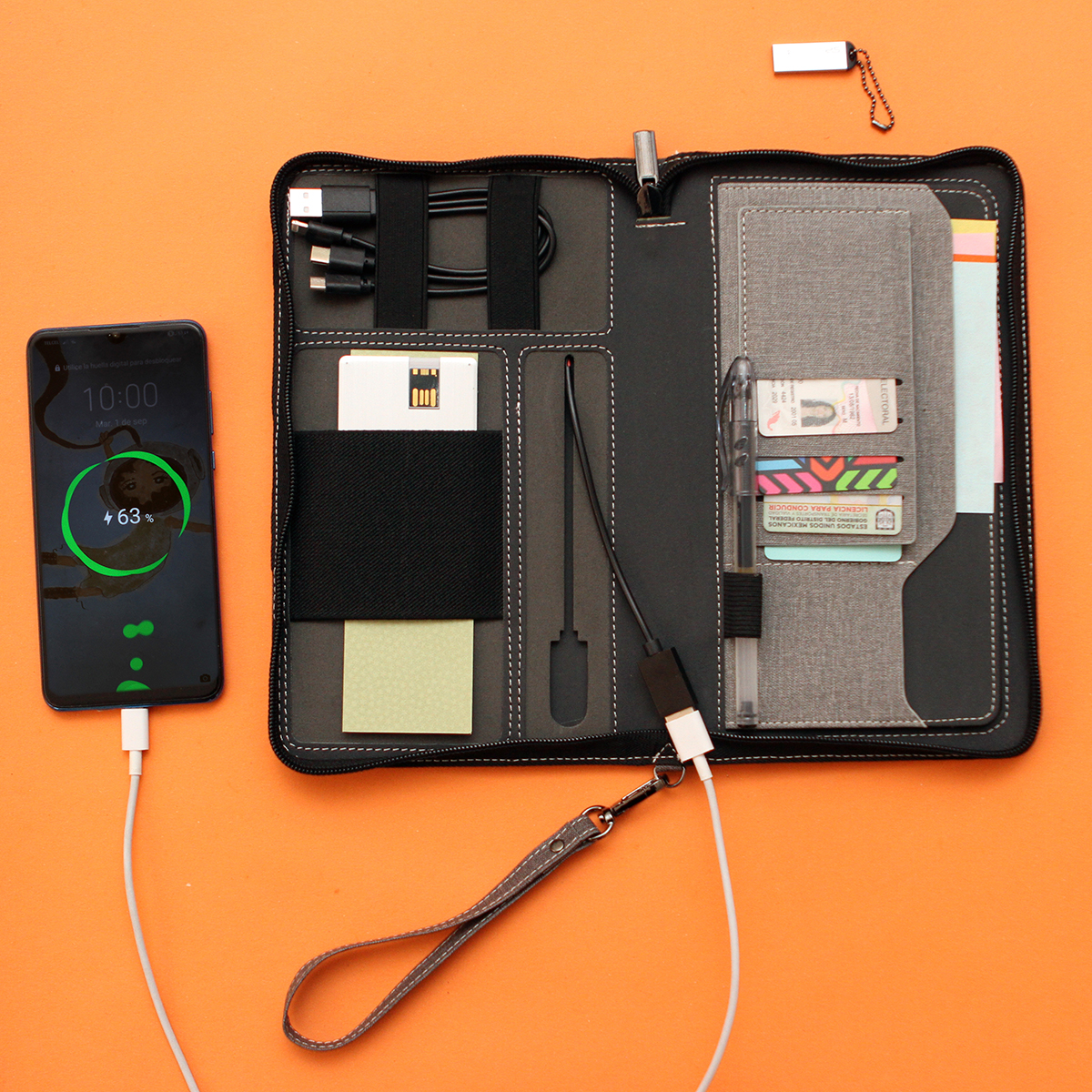 Organizador personal con power bank de 6,000 mAh. - Vista 3