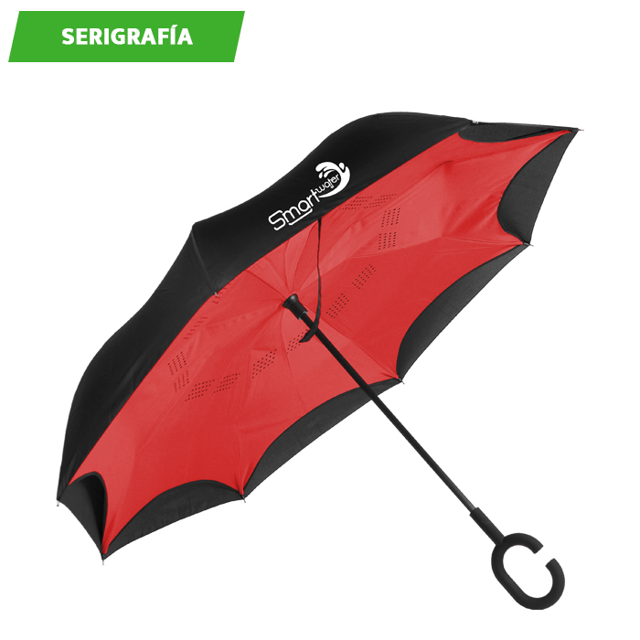 Paraguas invertido bi-tono. - Vista 3