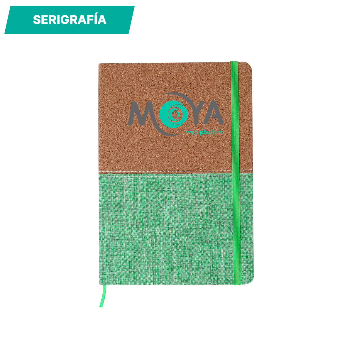 Libreta corcho bi tono. - Vista 4